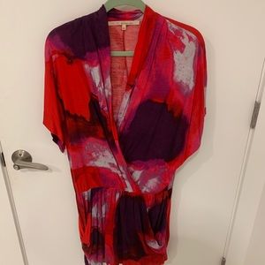 Rachel Roy 24 Hour Wrap Dress Bold Red Size Large